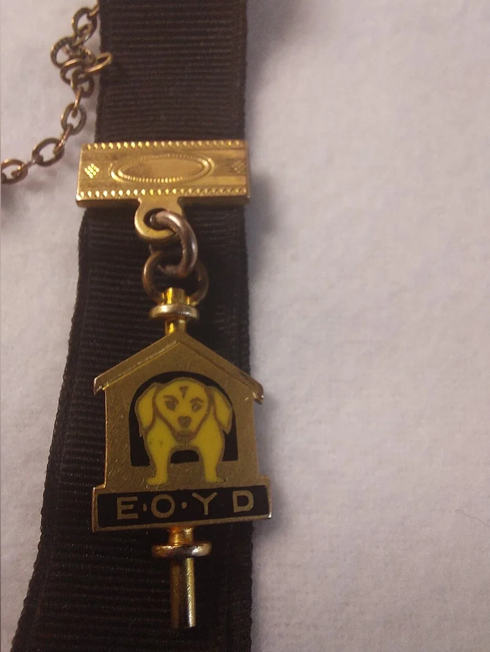 Vintage Victorian Watch Fob With Watch-Winding Commemorative Award, Gold-filled